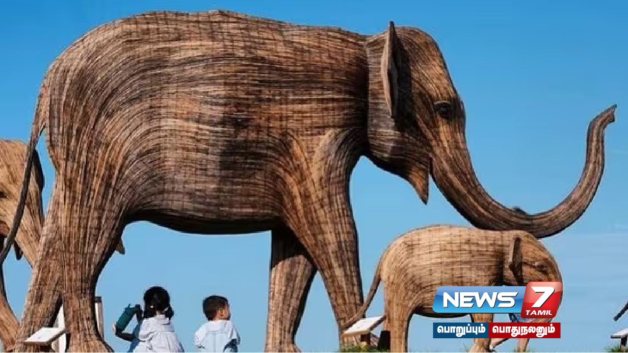 Nilgiris to America... elephant sculptures gracing #NewYork!