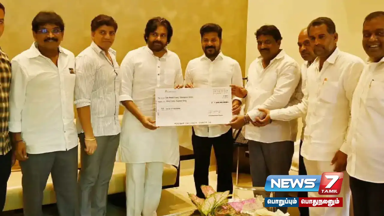 #TelangalaFloods | #PawanKalyan donates flood relief funds to Telangana!