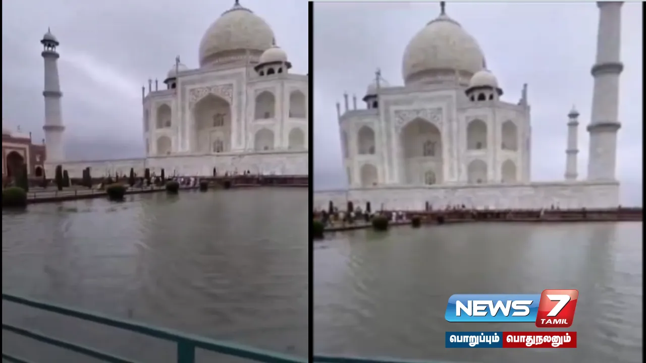 heavy rains , Uttar Pradesh,Agra roof Taj Mahal leaked.