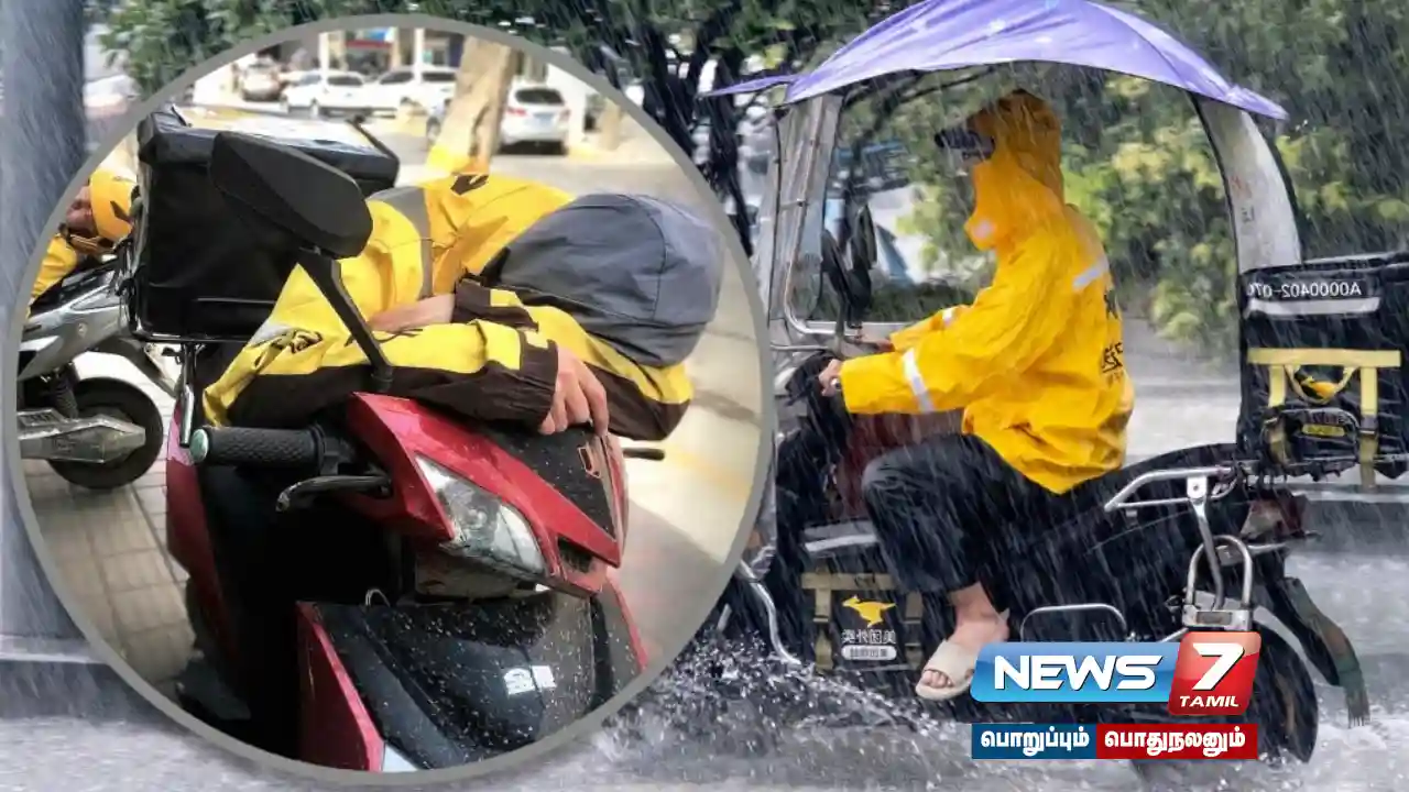 #China | 55-year-old delivery driver who works 18-hour days - dies while sleeping on bike!