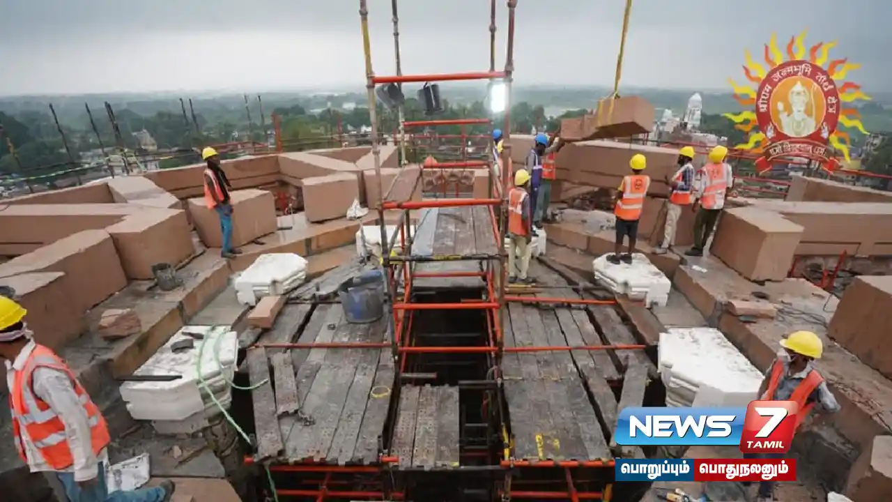 #RamMandir - Construction of 161 feet tall tower started!