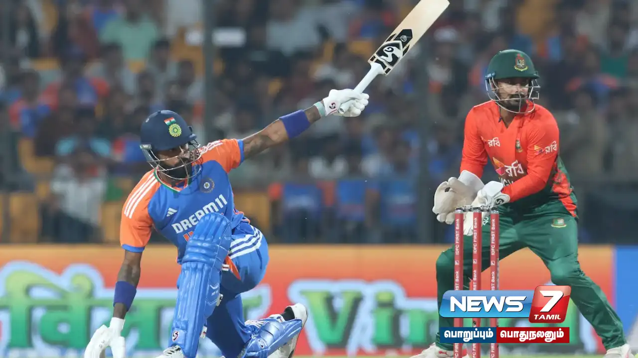 India won the first T20 against Bangladesh by 7 wickets.
