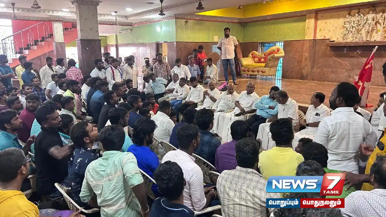 Arrested Samsung workers - Face-to-face meeting with #DMK alliance leaders!