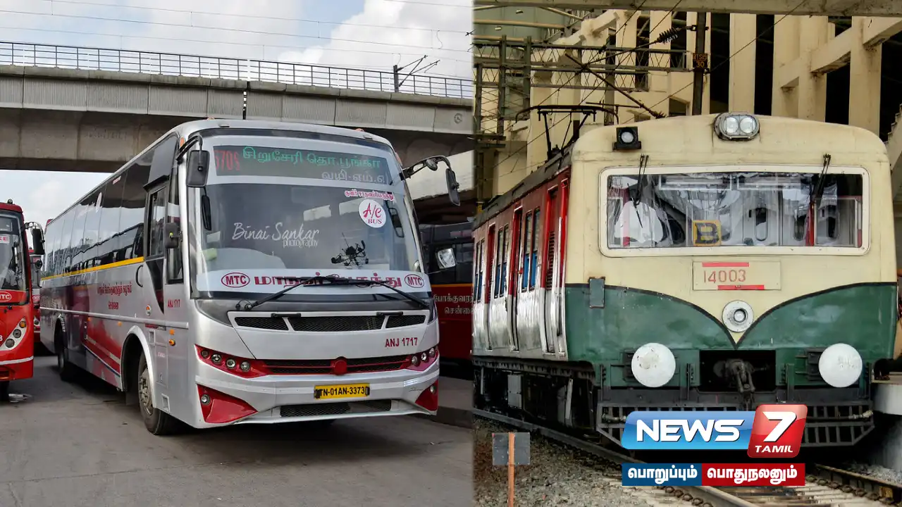Chennai Beach - Tambaram electric trains cancelled today - 50 special buses operating from Tambaram!