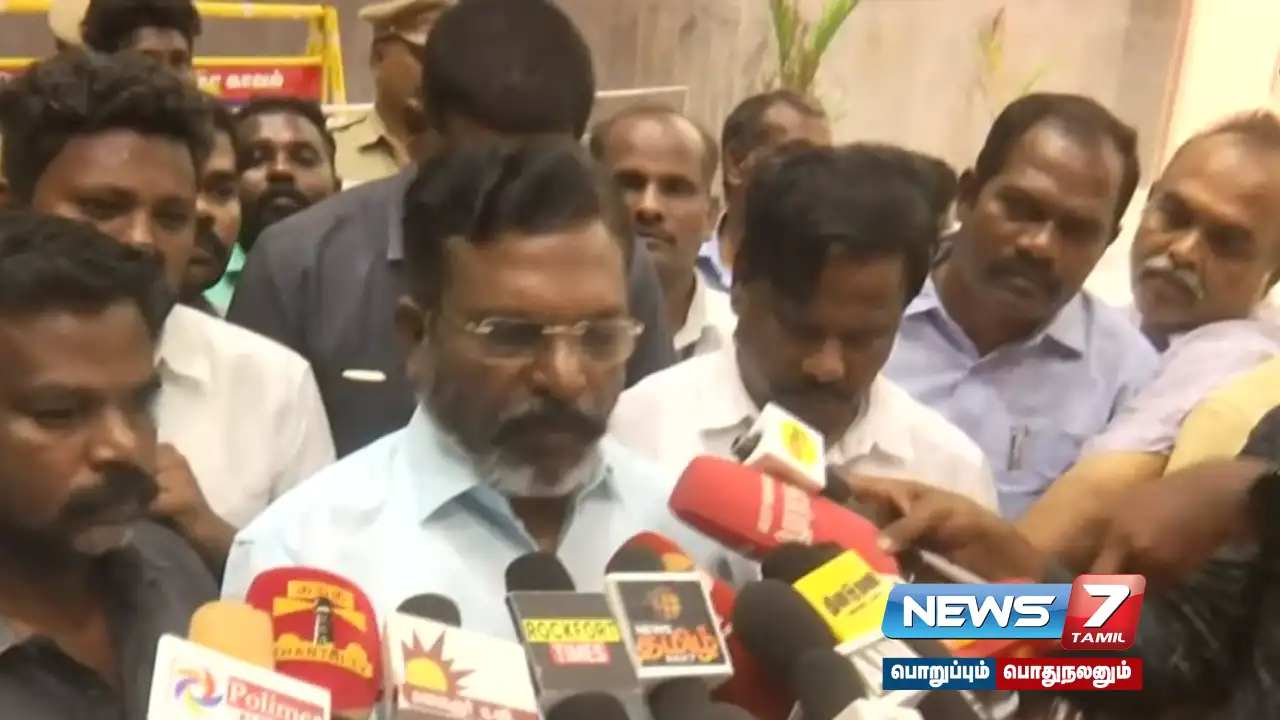 "Aadhav Arjuna's comments are solely his responsibility.. not the party's.." - Interview with VKC leader Thirumavalavan!