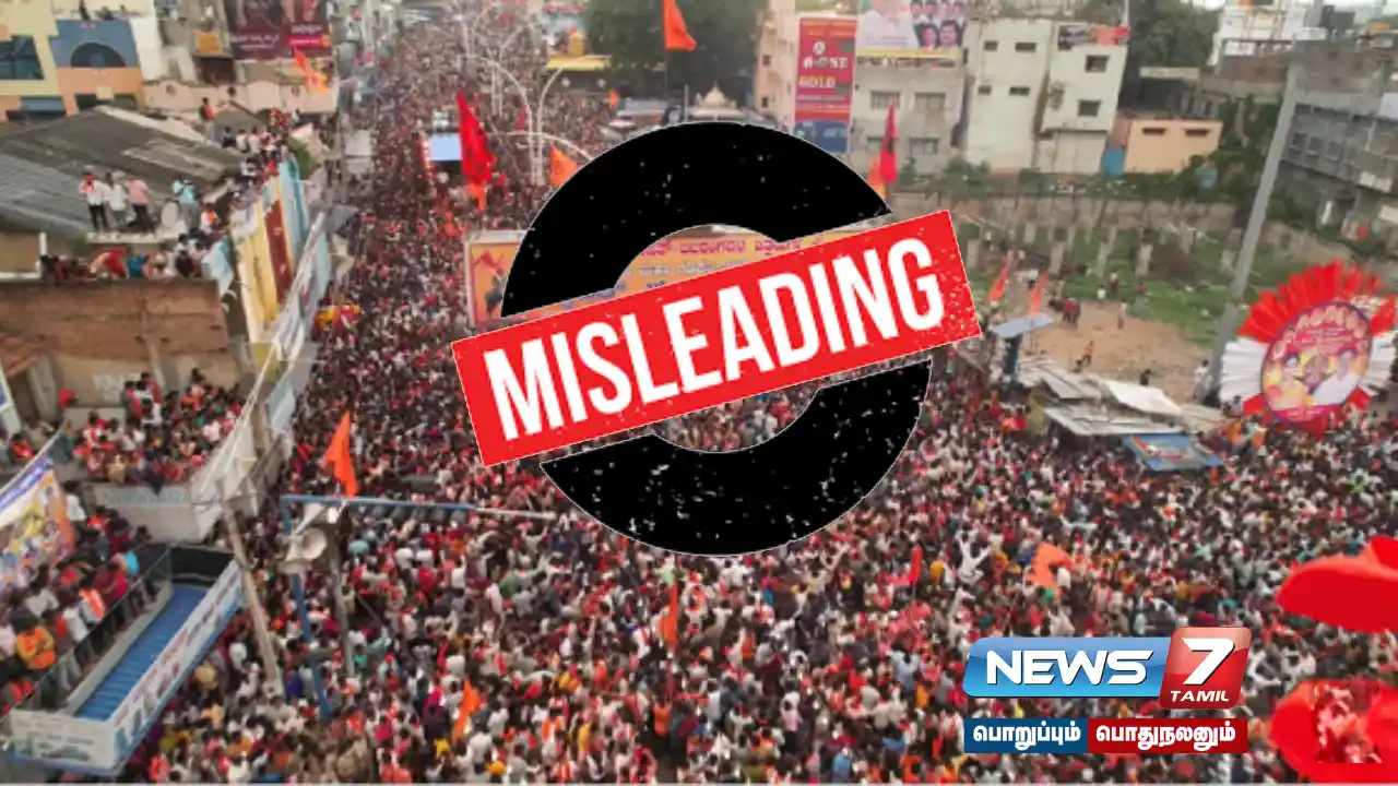 Is the viral post about '160 km foot march led by Dhirendra Shastri' true?