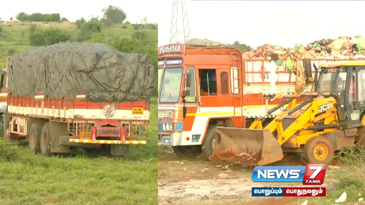 300 tons of medical waste removed in a single day in Nellai... Sent back to Kerala in 18 trucks!