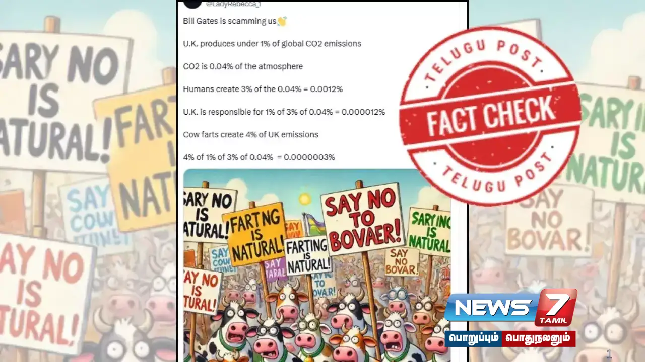 Is the viral post saying 'England's contribution to climate change is minimal' true?