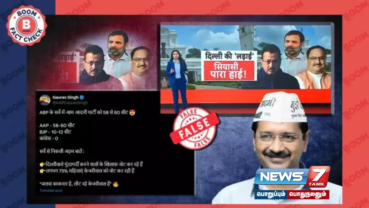 Did the exit poll predict that Aam Aadmi Party will win more than 58 seats in Delhi?