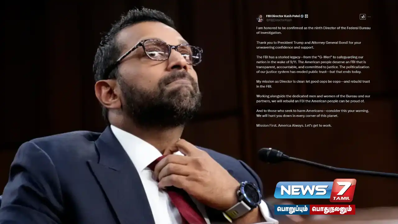 "If you think harm to America, you will be hunted down in any corner of the world" - New FBI Director Kash Patel!