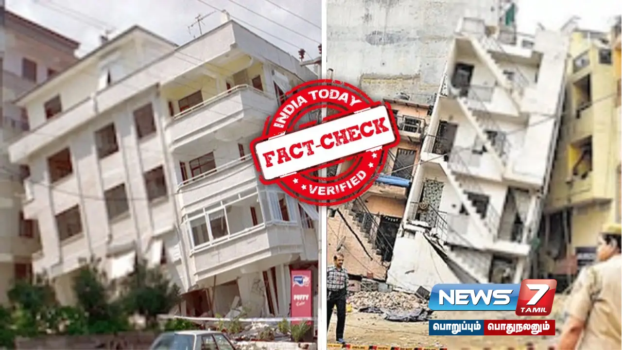 Is the viral post 'Buildings collapsed in Delhi earthquake' true?